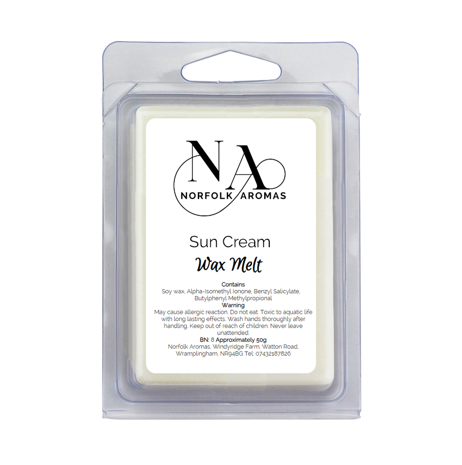 Sun Cream Wax Melt Pack – Norfolk Aromas