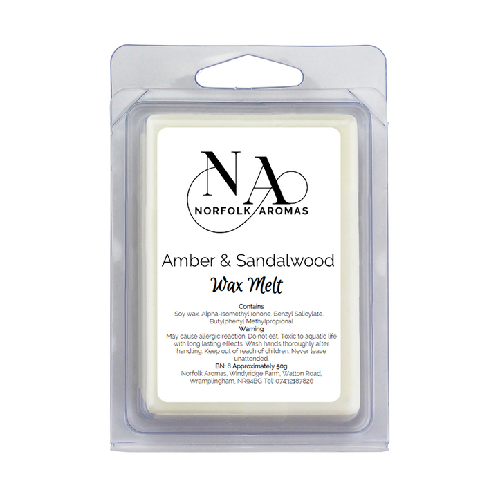 Amber & Sandalwood Wax Melt Pack